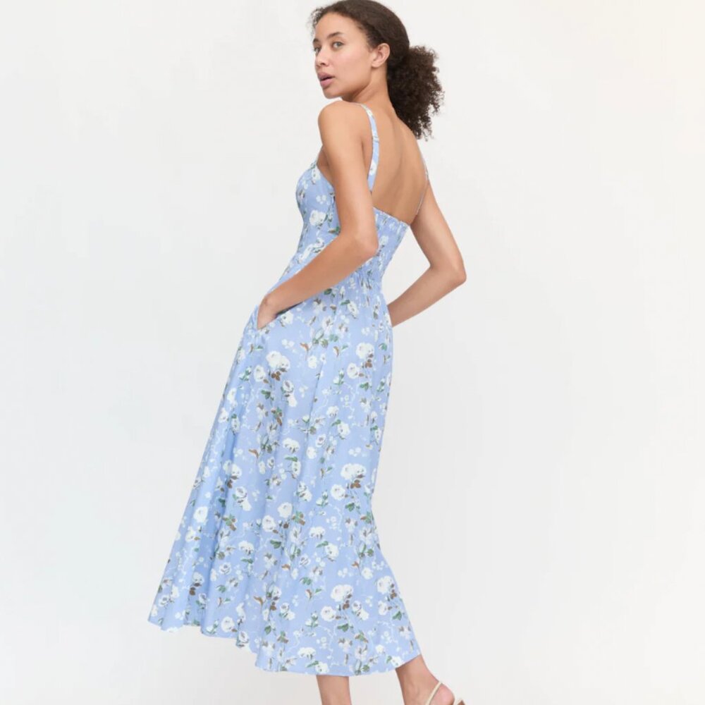 Hill House Home The Margot Dress in Sky Bluebonnet, size M